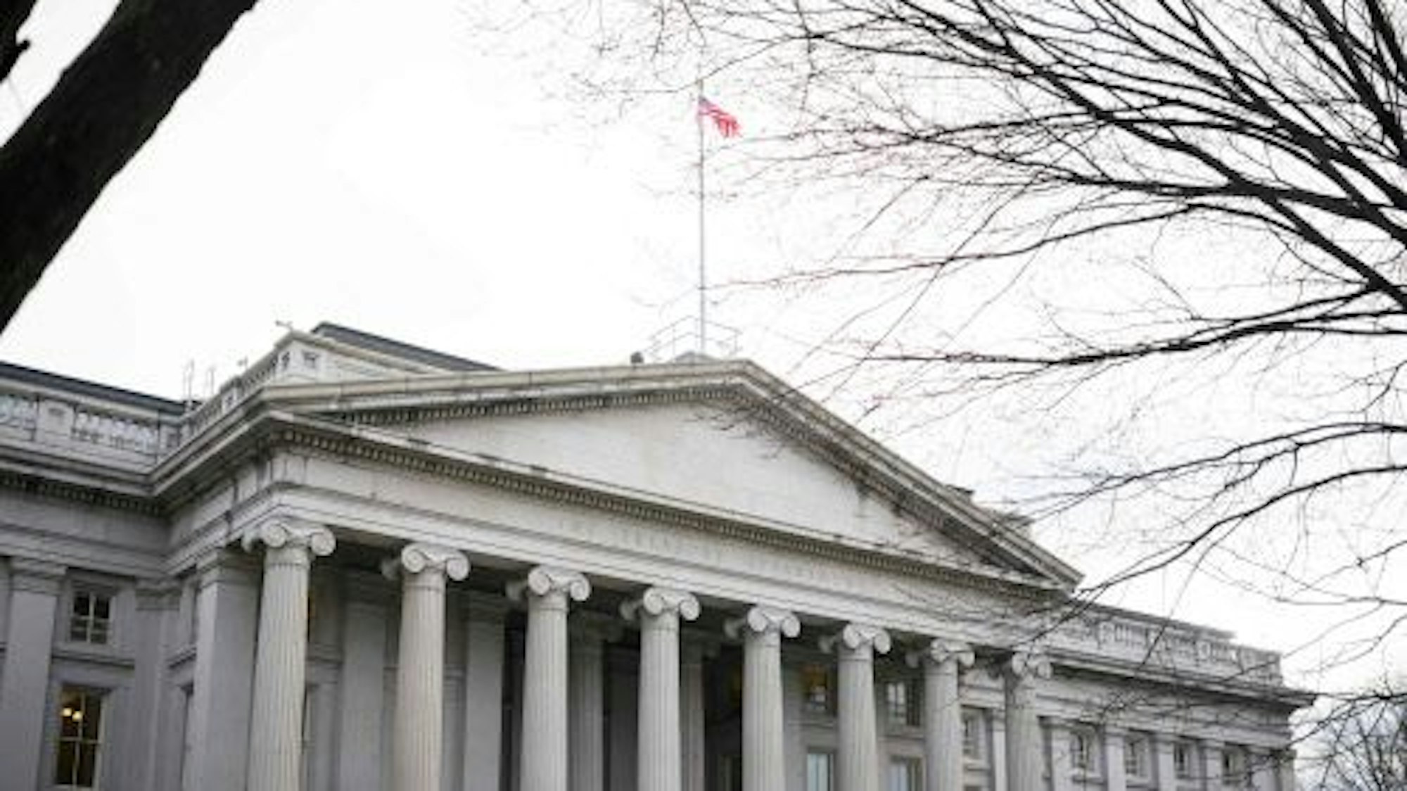 Blick auf das US-Finanzministerium in Washington D.C.