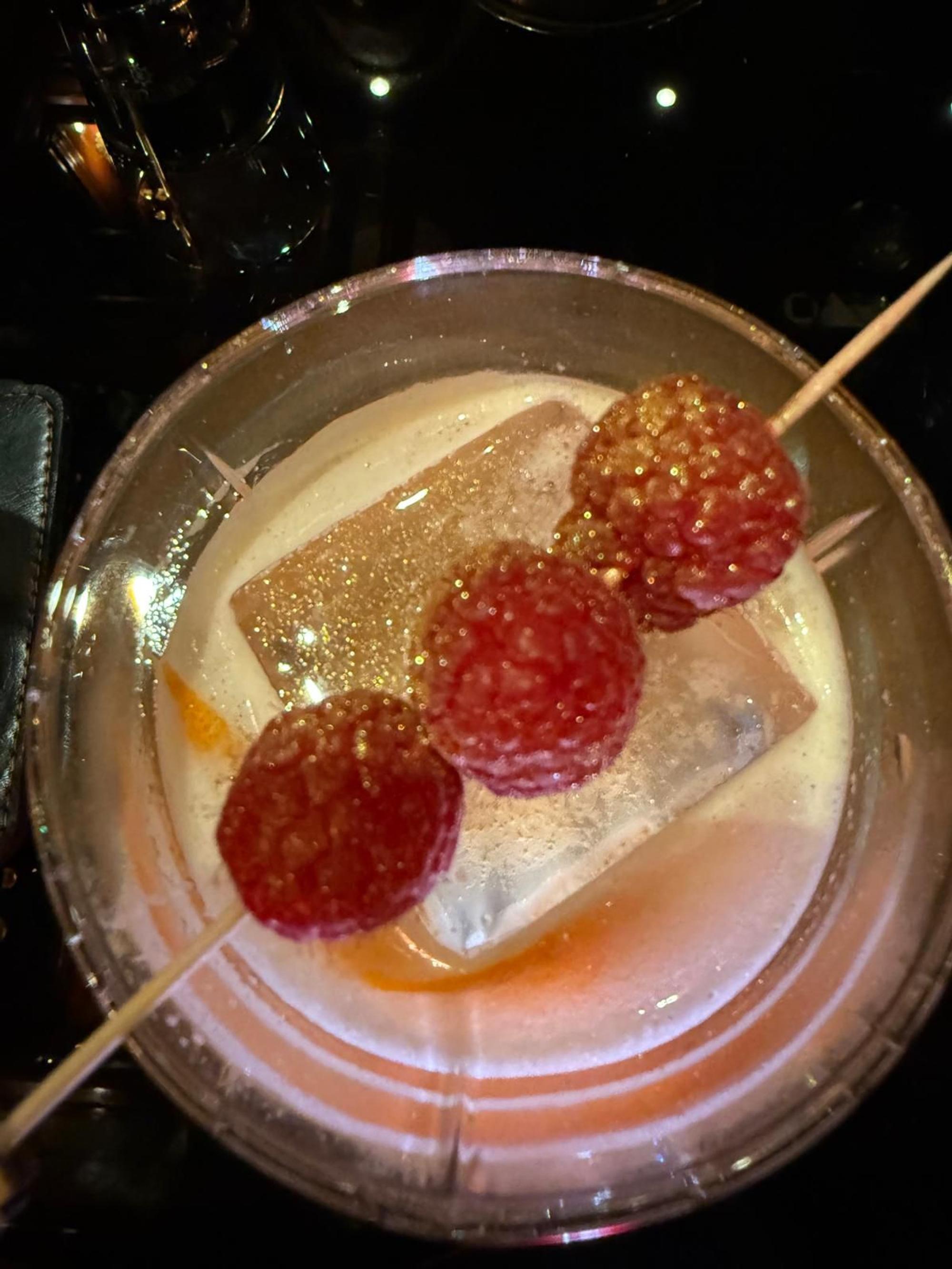 Himbeeren auf Cosmopolitan