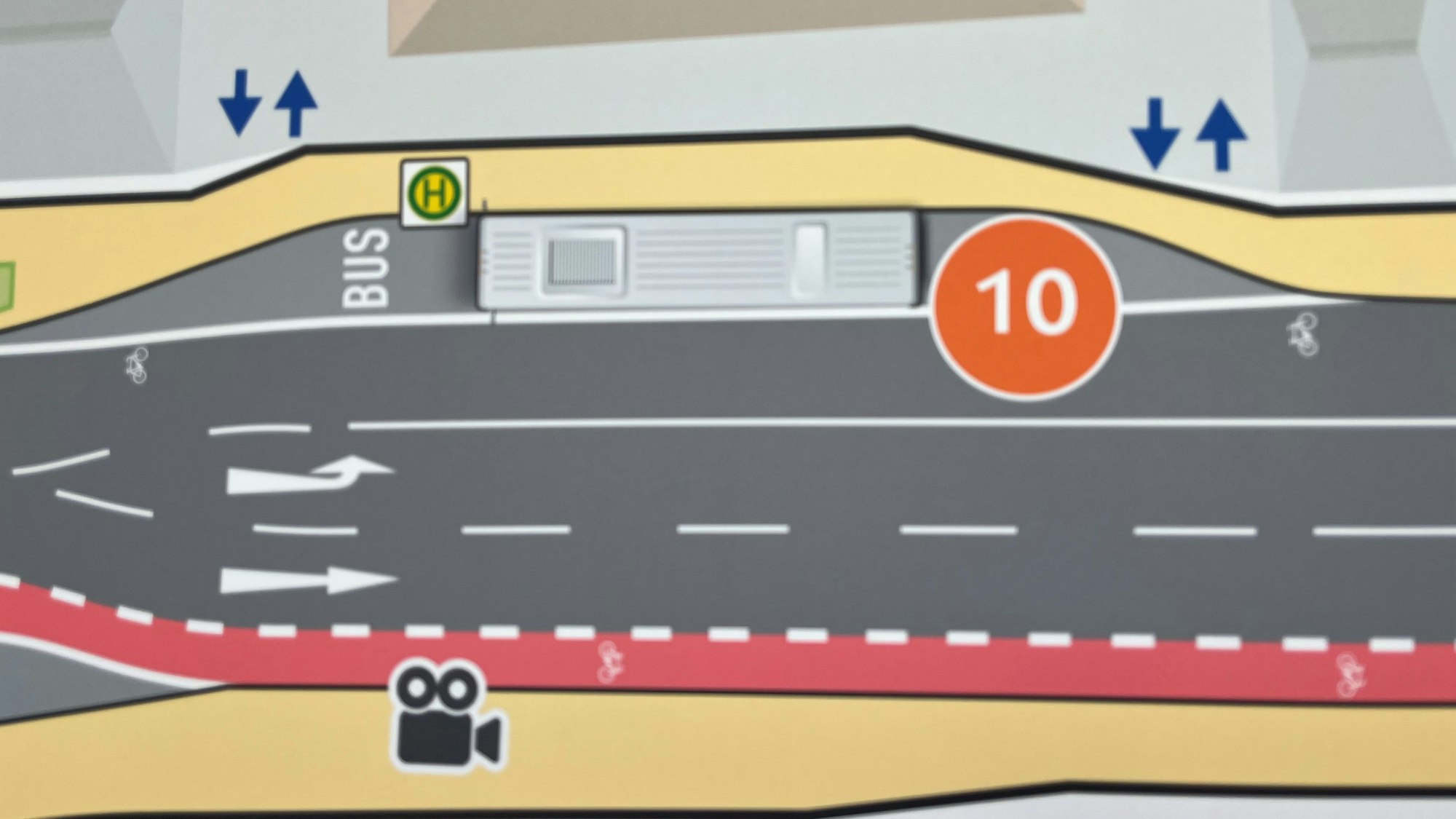 Die gezeichnete Planung der Stelle ist zu sehen.