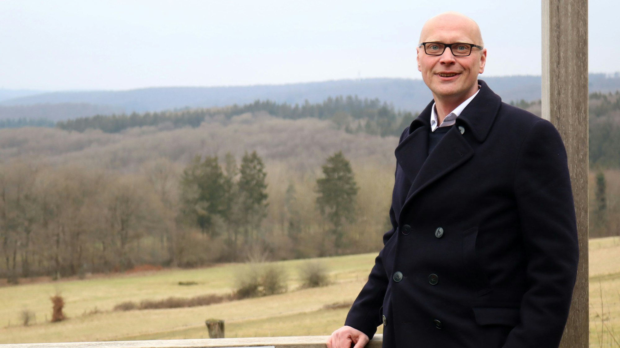 Sebastian Glatzel bei seiner Pressekonferenz am Michelsberg.
