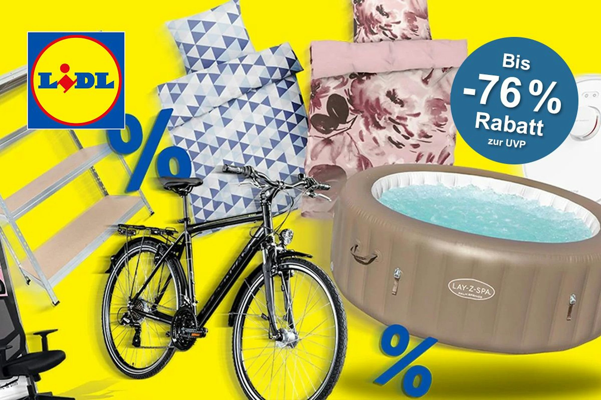 Darstellung von Produkten aus dem LIDL Topseller Sale
