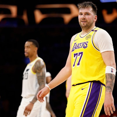 Luka Doncic im Lakers-Trikot.