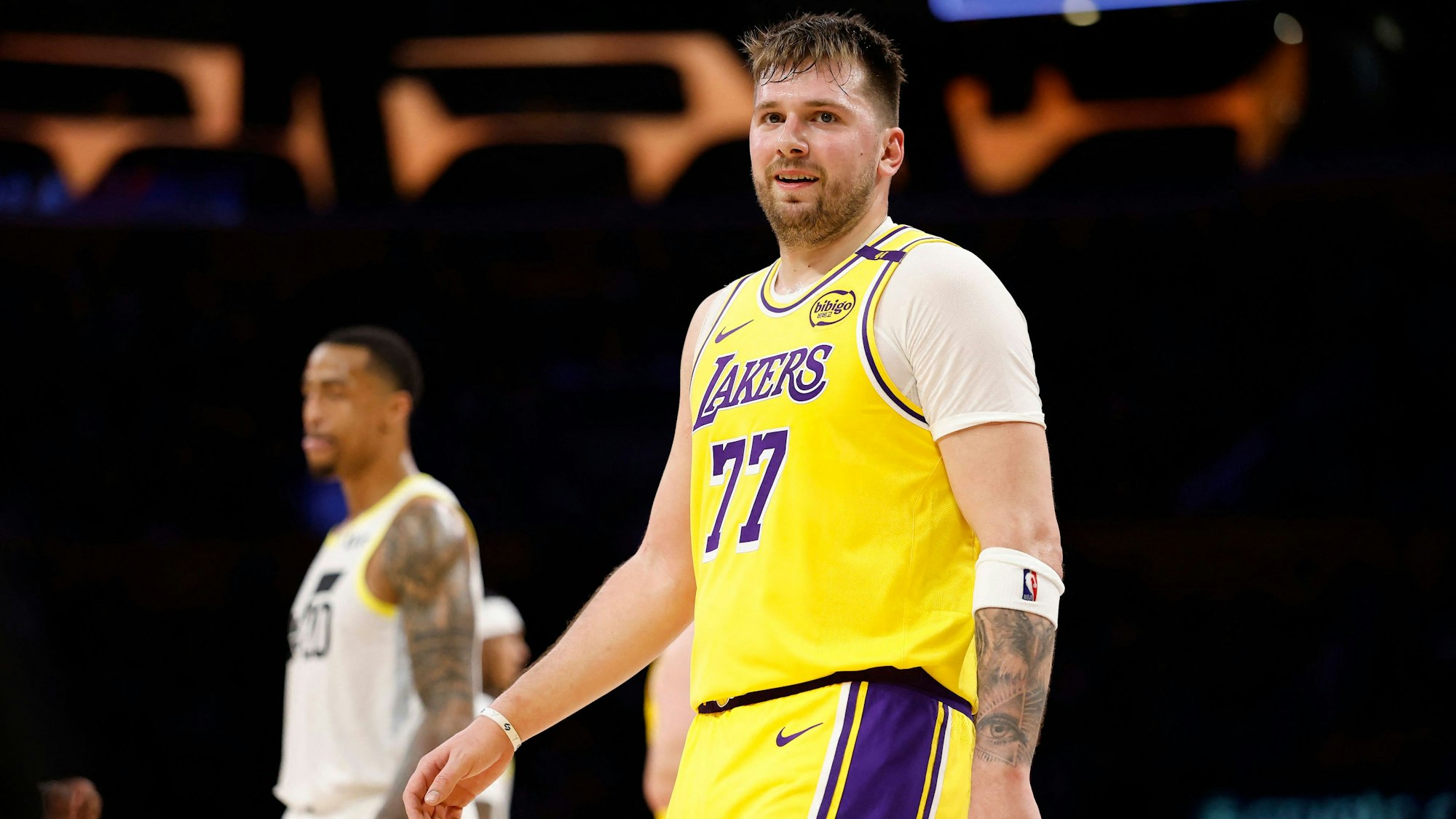 Luka Doncic im Lakers-Trikot.