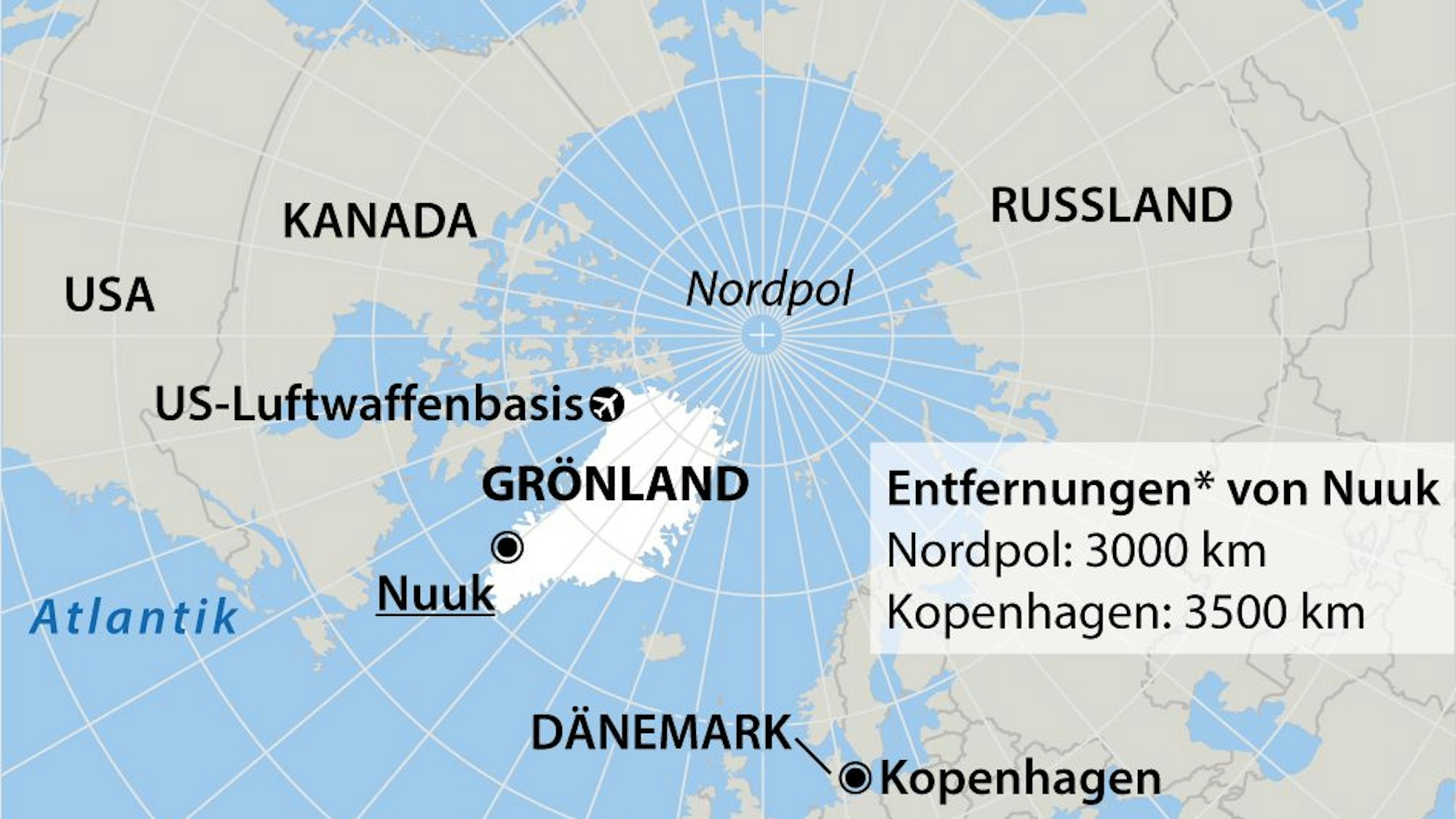 Grönland hat eine strategische Bedeutung für die USA.