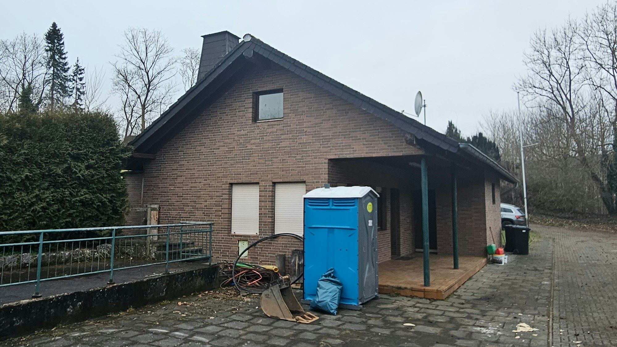 Blick auf das alte Sportheim.