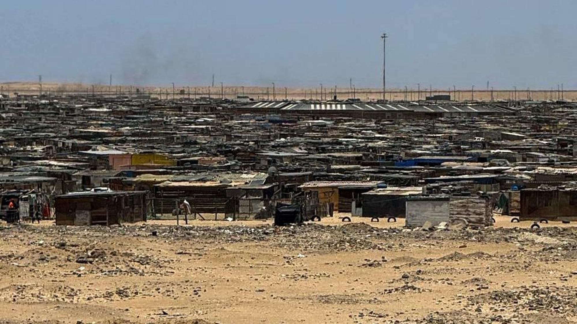 Das Bild zeigt das Township in Swakopmund.