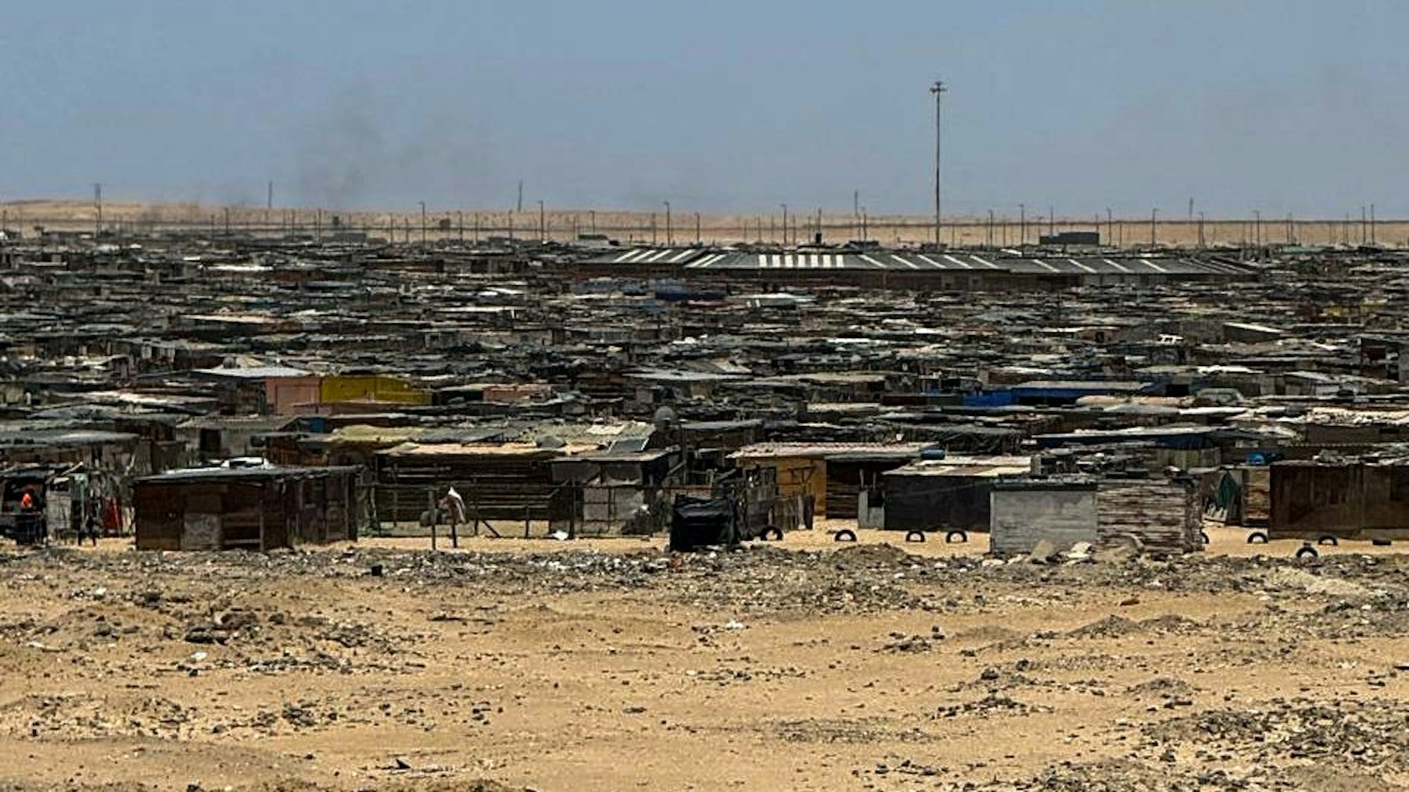 Das Bild zeigt das Township in Swakopmund.