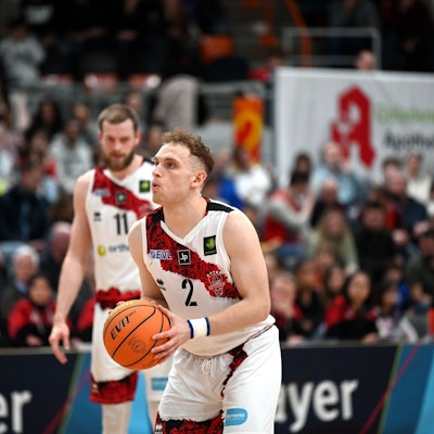 08.02.2025, Basketball-Bayer Giants Lev-Paderborn
Viktor Ziring (Bayer)
Foto: Uli Herhaus