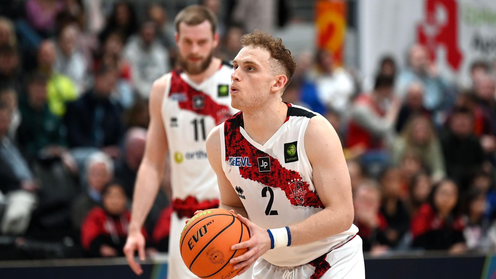 08.02.2025, Basketball-Bayer Giants Lev-Paderborn
Viktor Ziring (Bayer)
Foto: Uli Herhaus