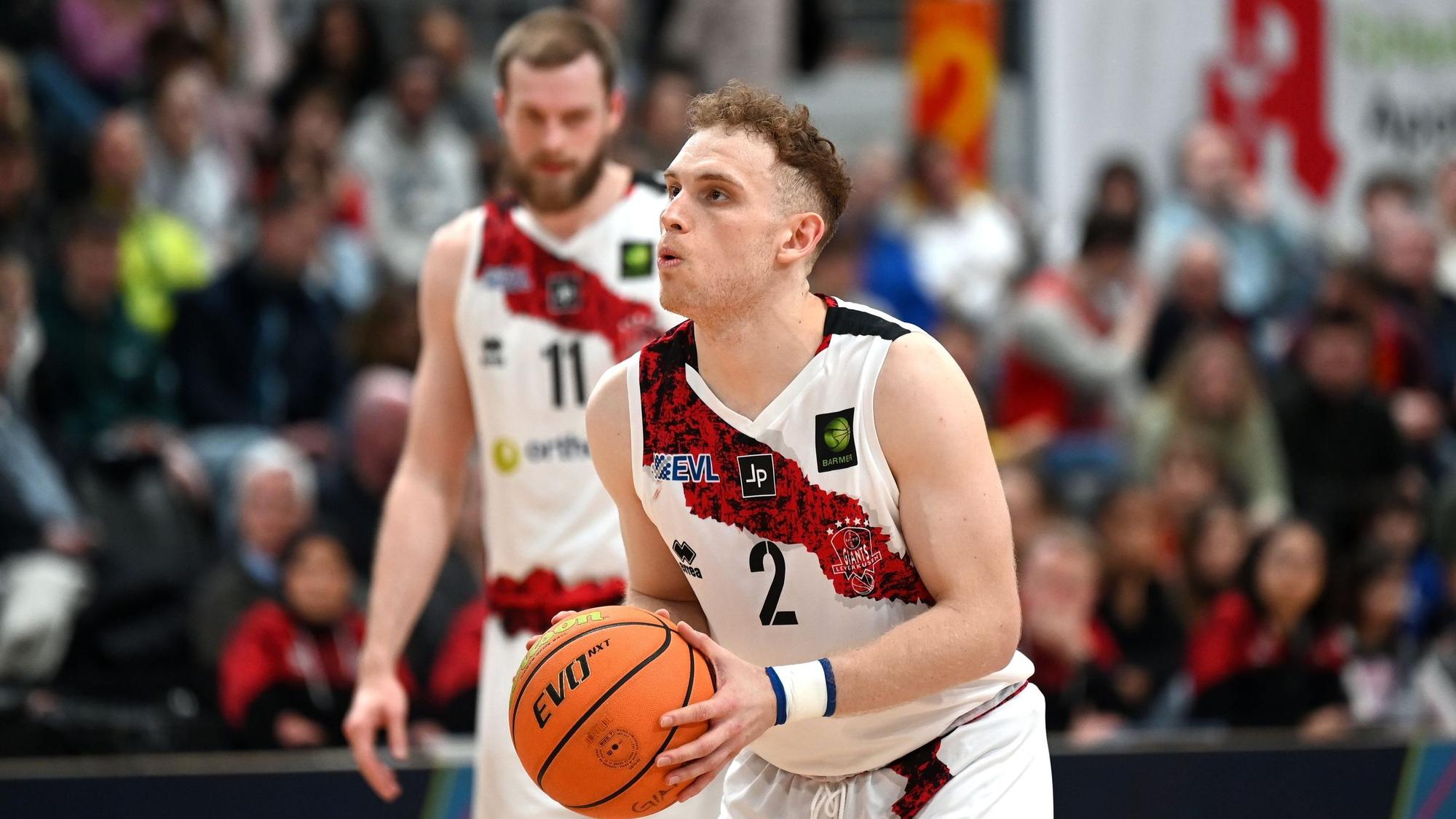 08.02.2025, Basketball-Bayer Giants Lev-Paderborn
Viktor Ziring (Bayer)
Foto: Uli Herhaus