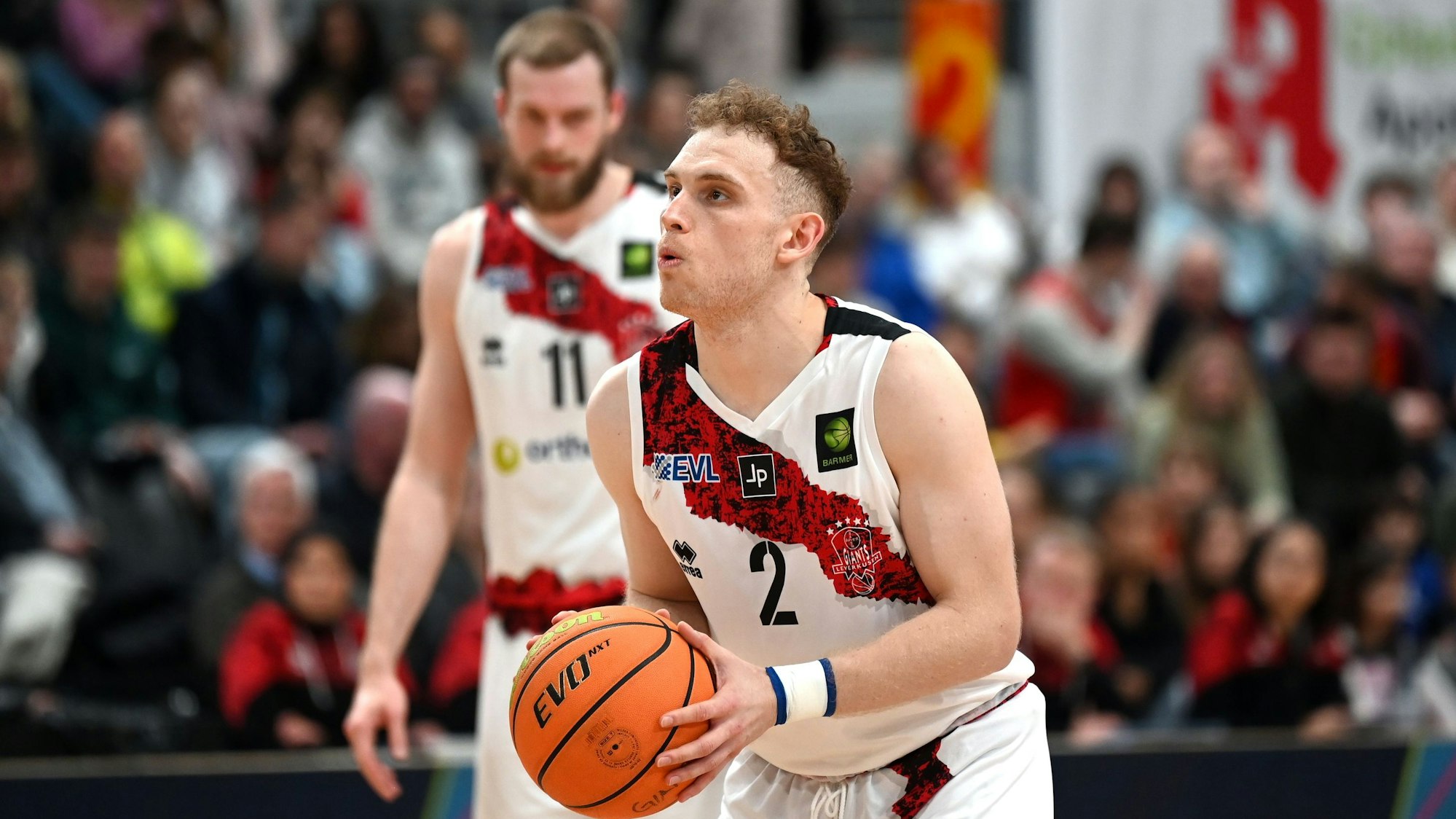 08.02.2025, Basketball-Bayer Giants Lev-Paderborn
Viktor Ziring (Bayer)
Foto: Uli Herhaus