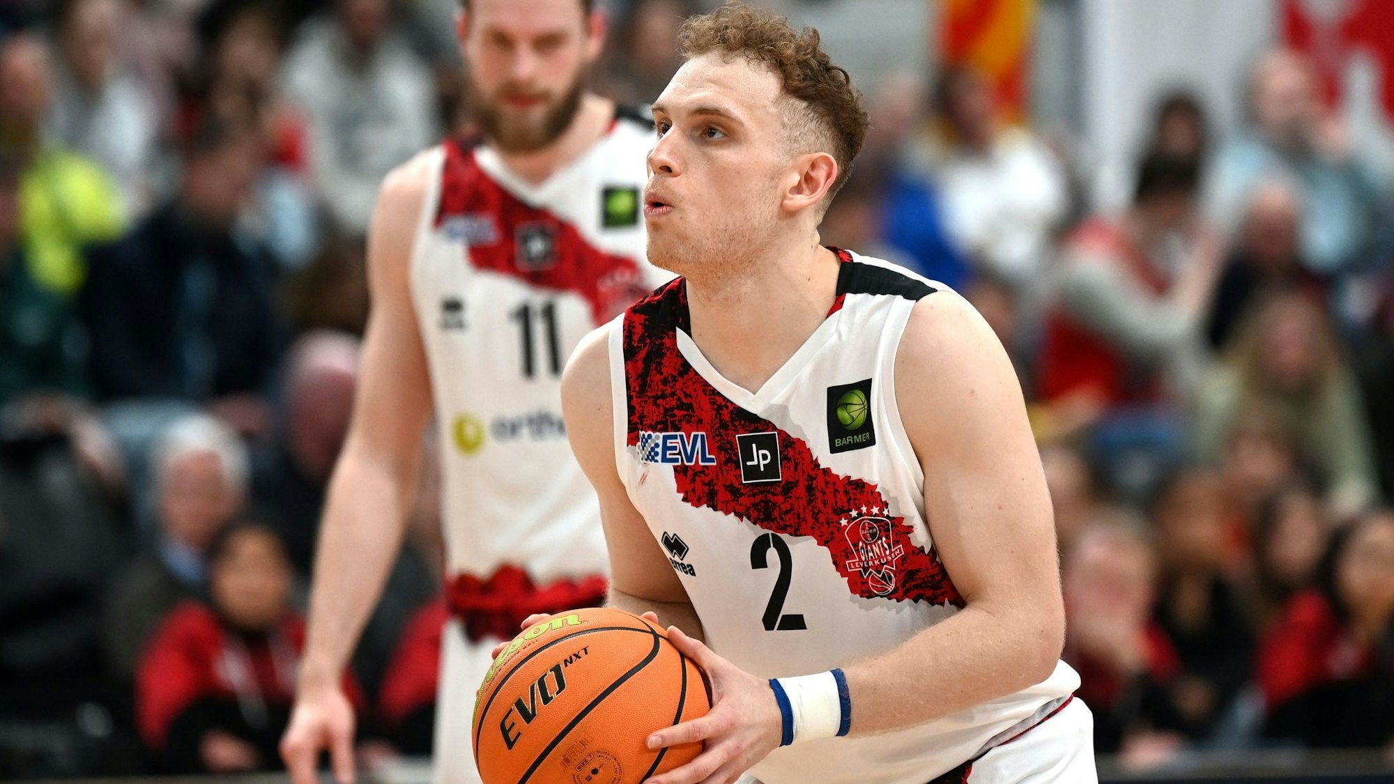 08.02.2025, Basketball-Bayer Giants Lev-Paderborn
Viktor Ziring (Bayer)
Foto: Uli Herhaus