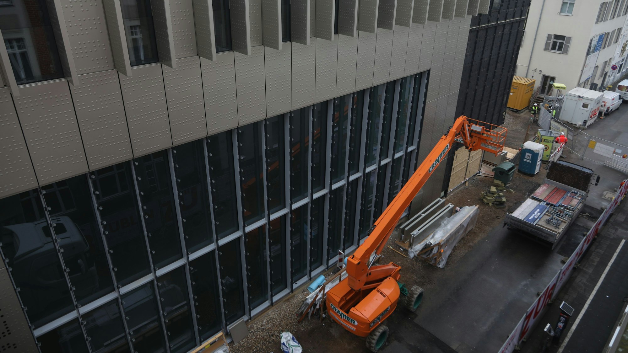 Erweiterungsbau der Musikhochschule an der Dagobertstraße