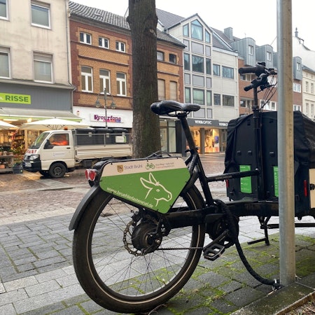 Zu sehen ist eines der Lastenräder.