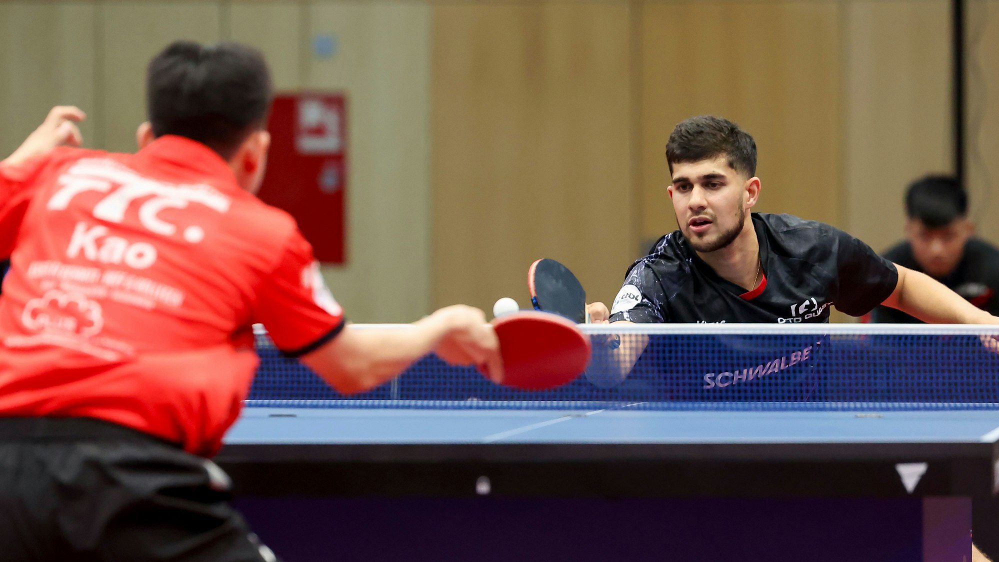 Kanak Jha im Spiele gegen Kao Cheng-Jui.