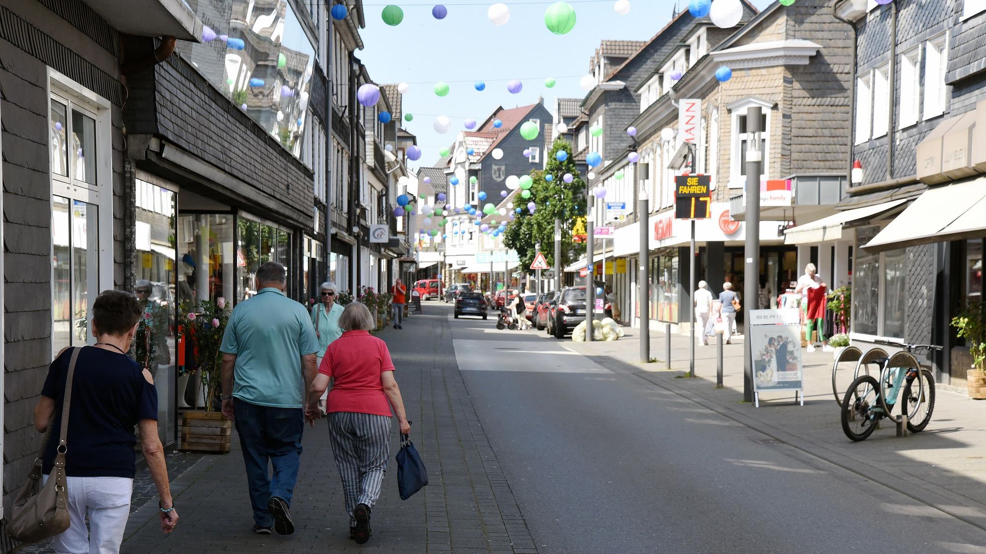 Das Foto zeigt die Untere Straße in Wipperfürth.