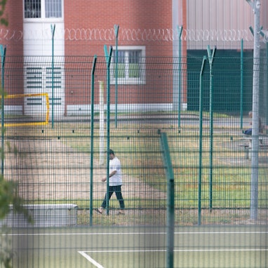 Insassen in der Unterbringungseinrichtung für Ausreisepflichtige (UfA).