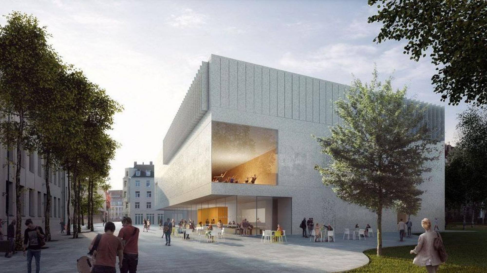 Visualisierung Anbau Kölner Musikschule HPP Architekten