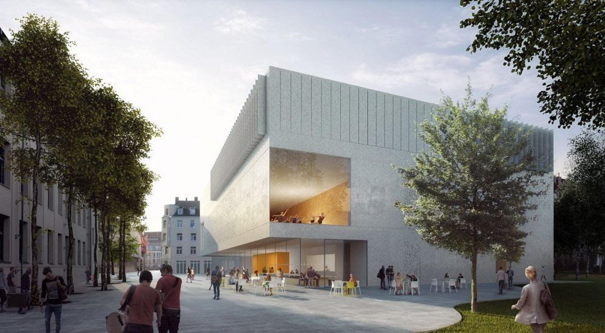 Visualisierung Anbau Kölner Musikschule HPP Architekten