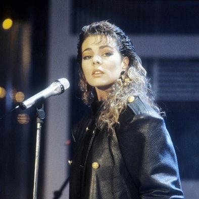 Sandra bei einem Auftritt in „Peter's Pop-Show“ im ZDF.