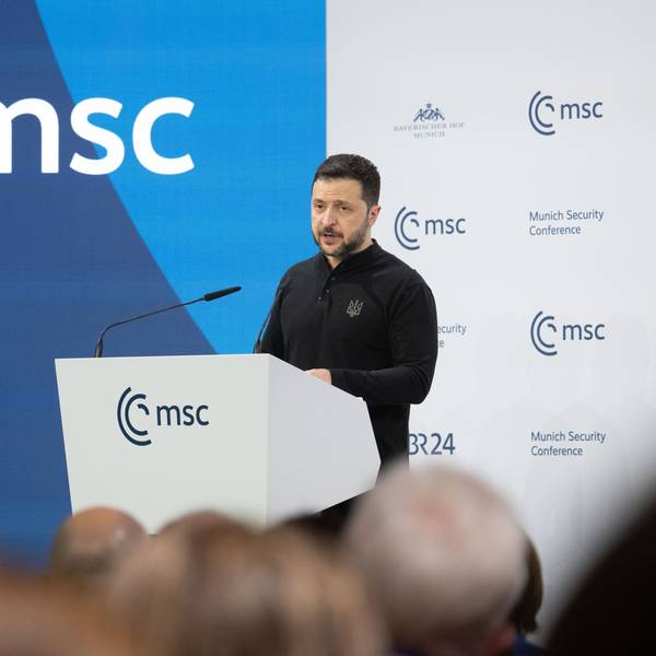 Wolodymyr Selenskyj, Präsident der Ukraine, spricht während der 61. Münchner Sicherheitskonferenz (MSC).