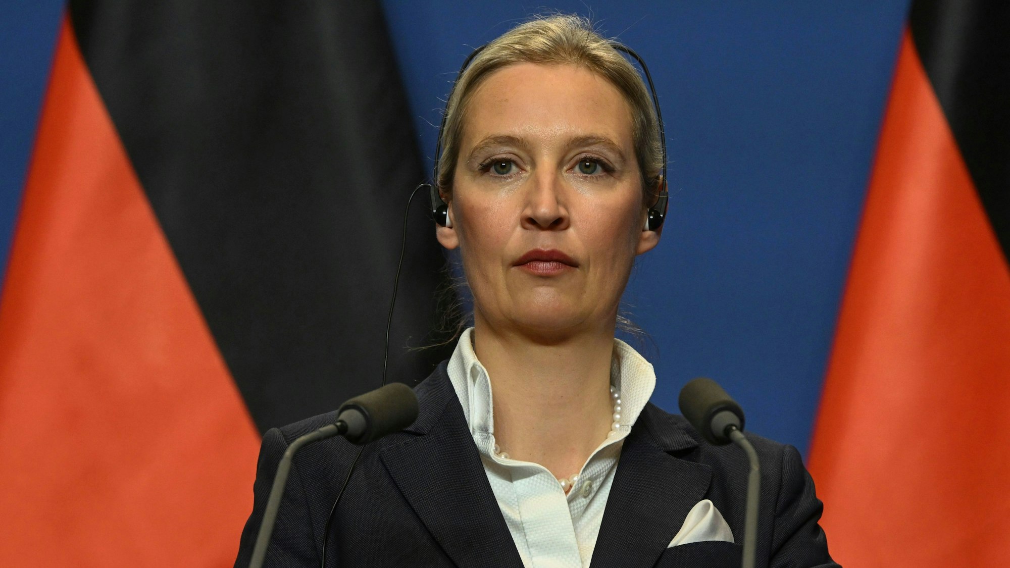 Alice Weidel, Fraktions- und Parteivorsitzende der AfD, wird ein düster-apokalyptisches Bild Deutschlands zeichnen. (Archivbild)