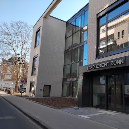 Der Cum Ex-Neubau des Landgerichts Bonn in Siegburg.