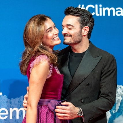 Giovanni Zarrella mit Ehefrau Jana Ina während dem Red Carpet zum «Special Dinner for Climate Action - Charity Auktion» im Rahmen des 85. Hahnenkammrennens beim Stanglwirt in Going.
