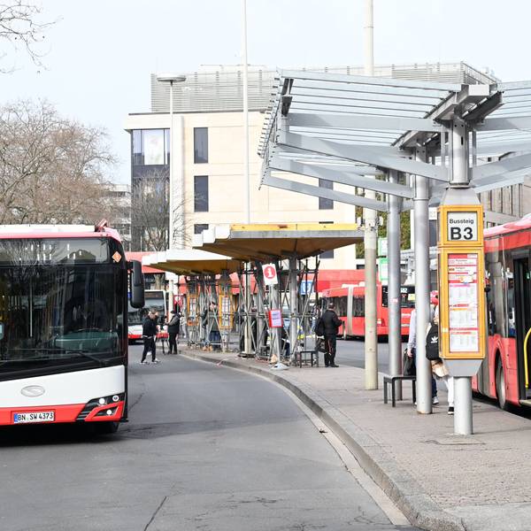 Der Zentrale Busbahnhof in Bonn.