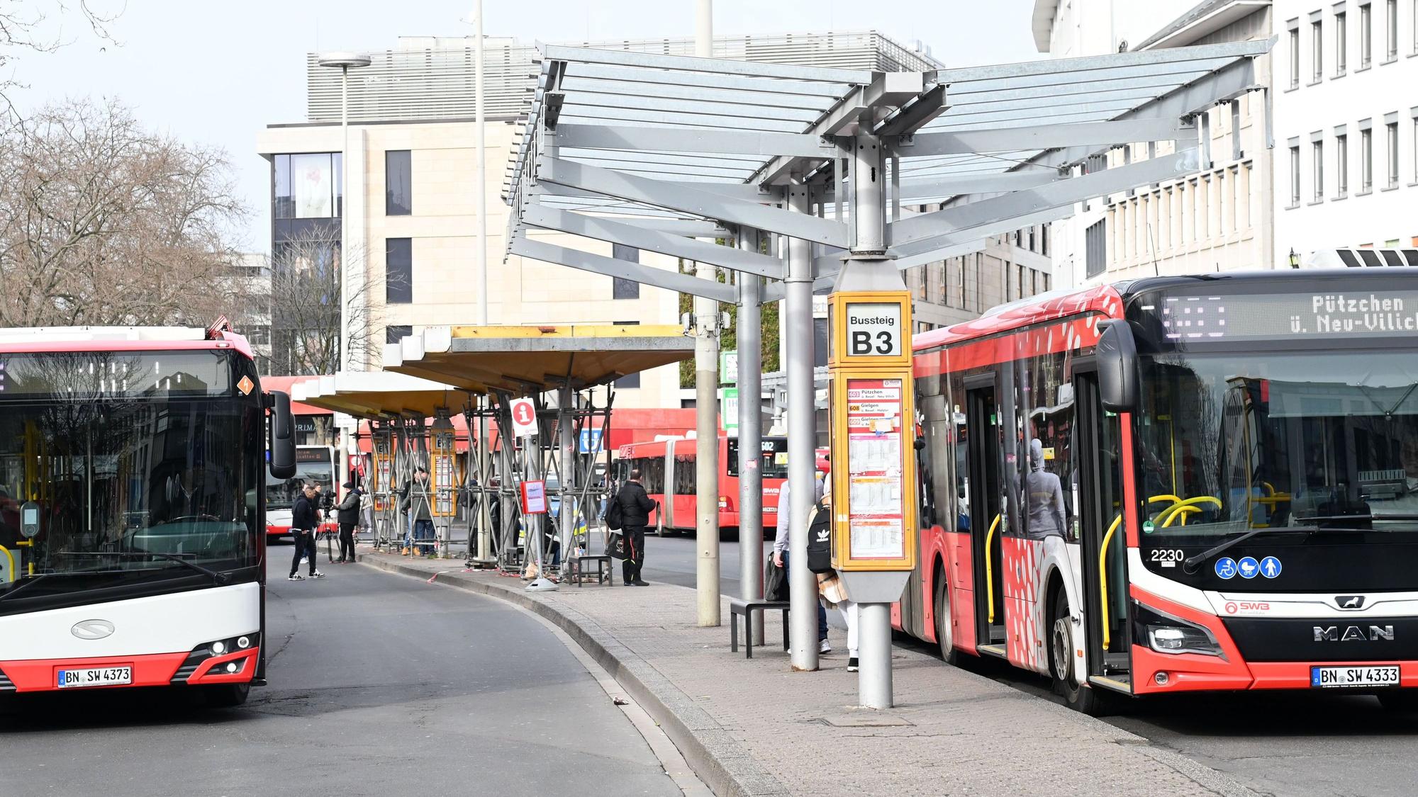 Der Zentrale Busbahnhof in Bonn.