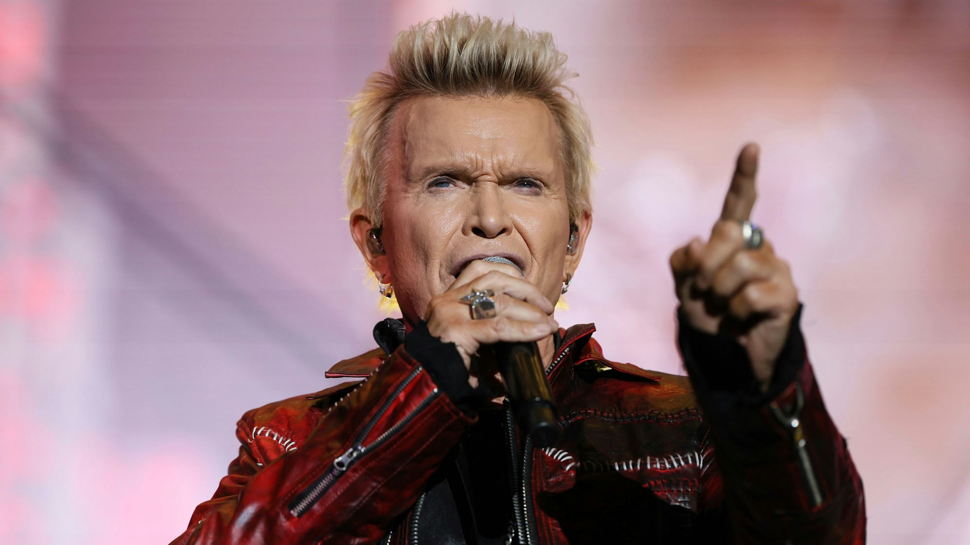 Billy Idol während des Musikfestivals „Vive Latino“ in Mexiko-Stadt im Jahre 2024.