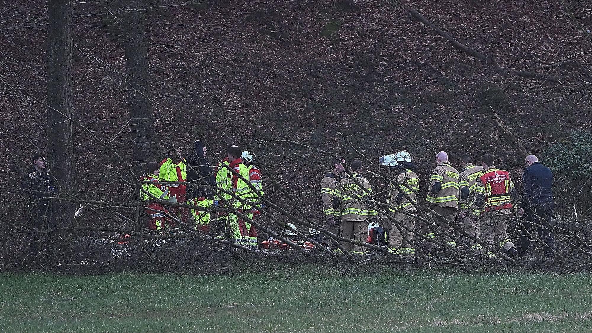 Unfall mit eingeklemmten Waldarbeiter
