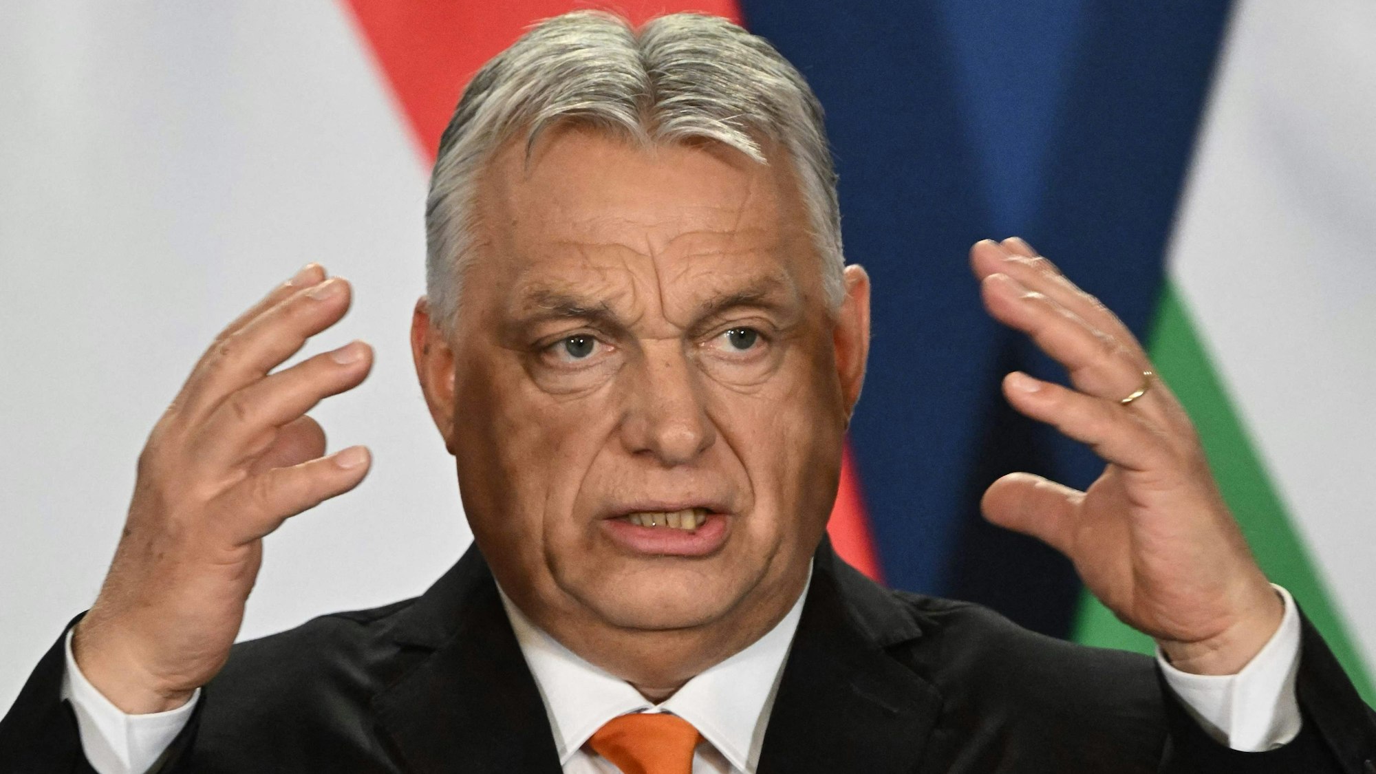Auf dem Foto ist Ungarns Ministerpräsident Viktor Orban zu sehen.