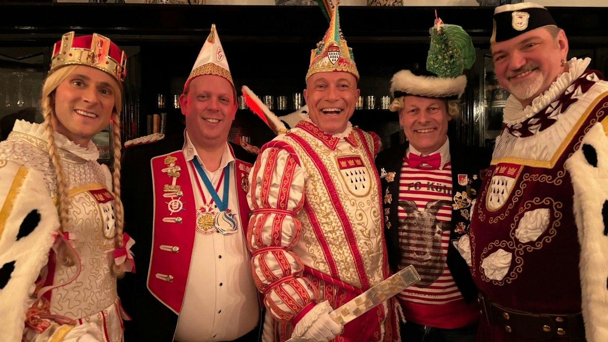 Das Dreigestirn mit Inhaber Daniel Greve und Markus Ritterbach, früherer Festkomiteepräsident