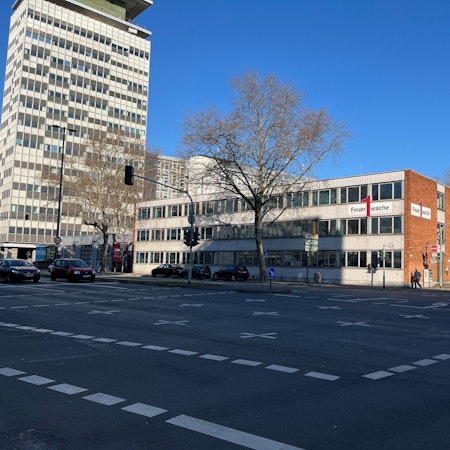 Die Feuerwache in der Innenstadt.