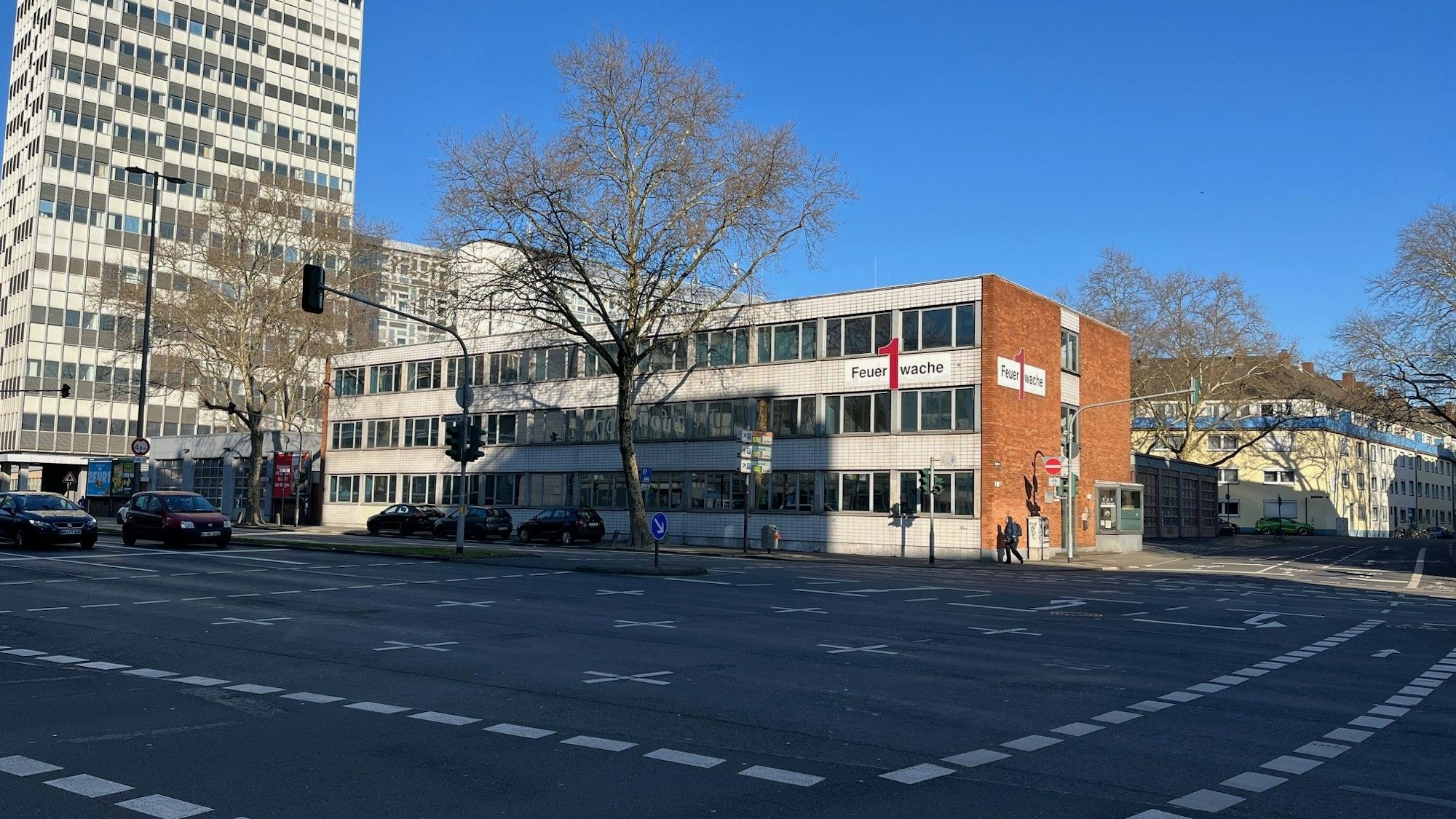 Die Feuerwache in der Innenstadt.