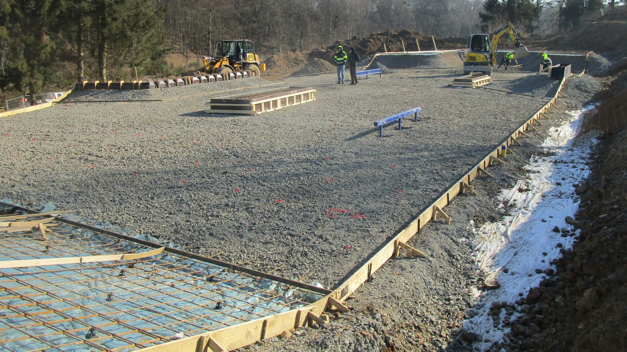 Auch der Unterbau für den Skatepark in Waldbröl wird zurzeit hergestellt.