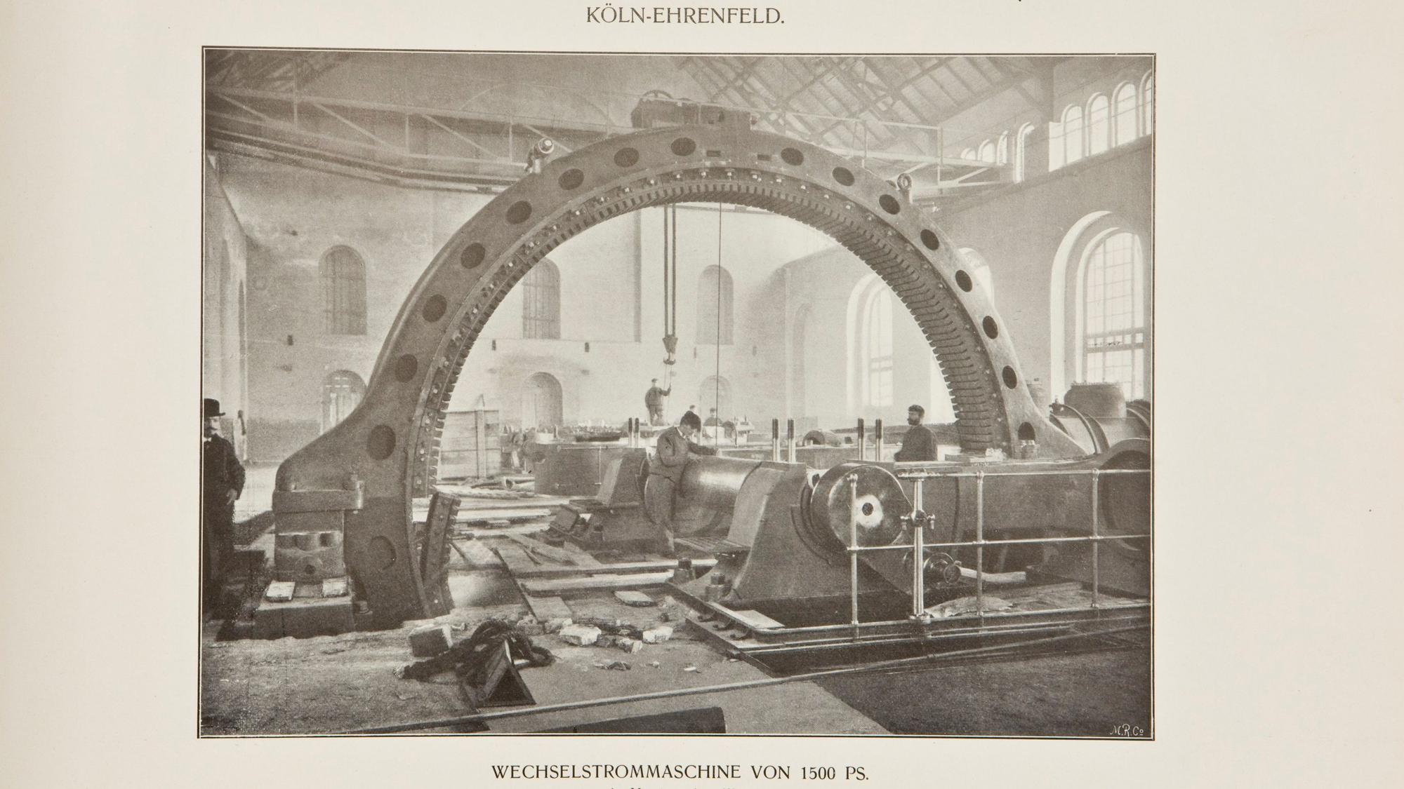 Eine Wechselstrommaschine mit 1500 PS.
