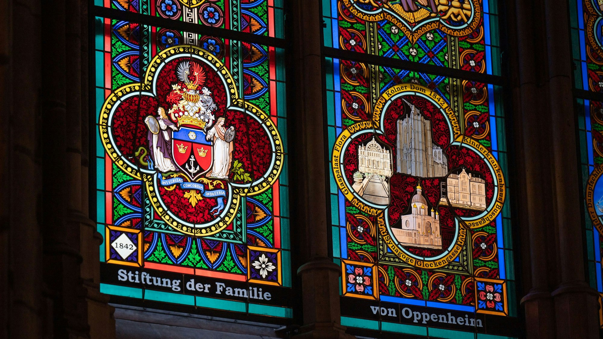 12.09.2022, Köln: Kirchenfenster von Oppenheim gespendet. Rundgang durch den Kölner Dom mit Dombaumeisterin a.D. Prof. Dr. Barbara Schock-Werner. Foto: Uwe Weiser