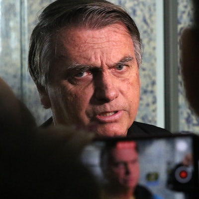 Jair Bolsonaro, ehemaliger Präsident Brasiliens, spricht zu Journalisten. (Archivbild)