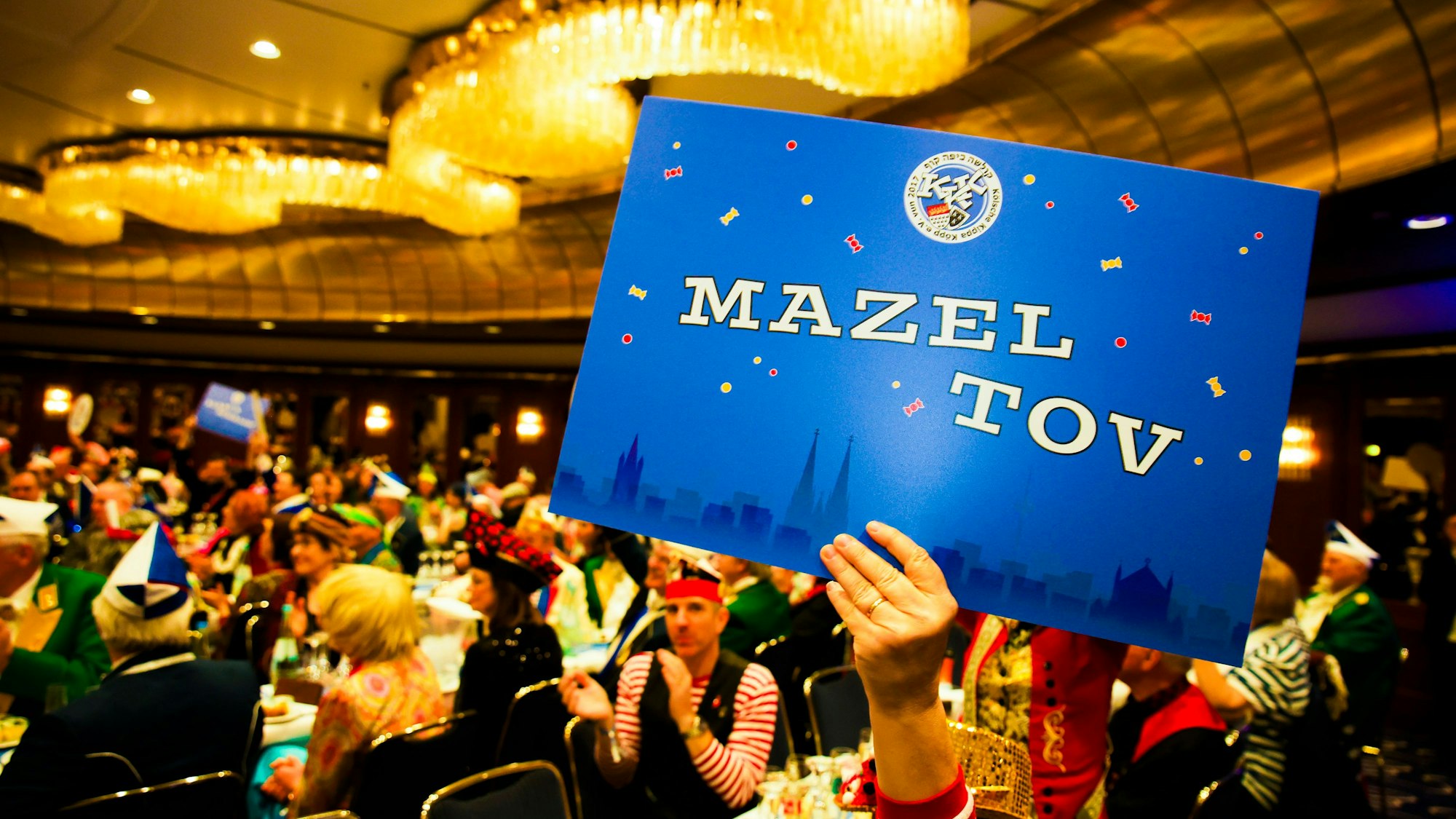 05.01.2025, Köln:Falafel& Kösch Karnevalssitzung des Karnevalsvereins " Kölsche Kippa Köpp" im Maritim Hotel. Foto:Dirk Borm