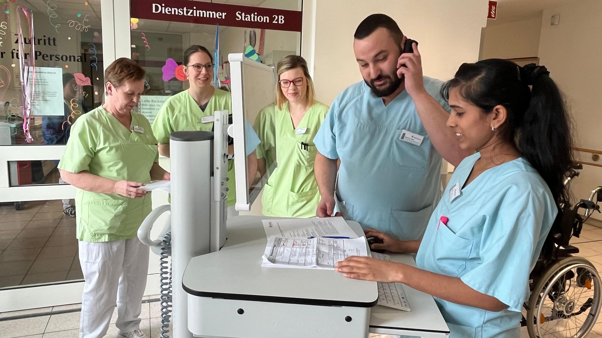 Menschen im Krankenhaus