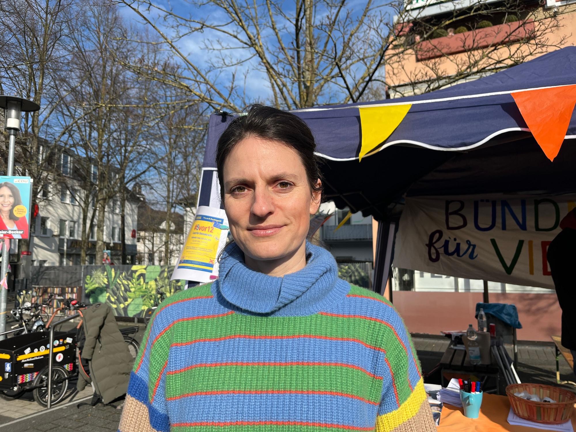 Anna Seidel, Sozialpädagogin, organisiert 5vor12 in Hennef