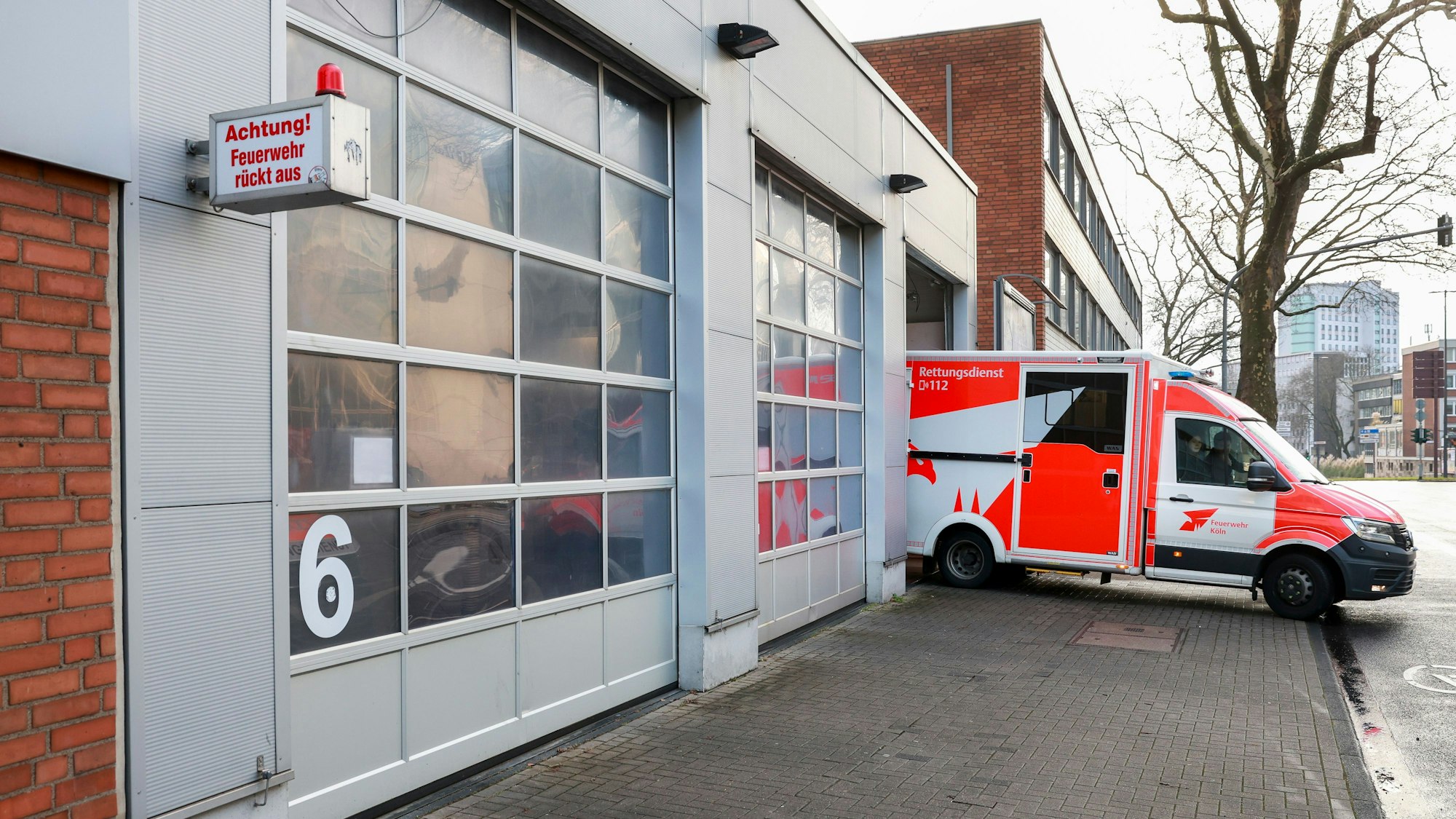 Außenansicht der Feuerwache eins in der Innenstadt.