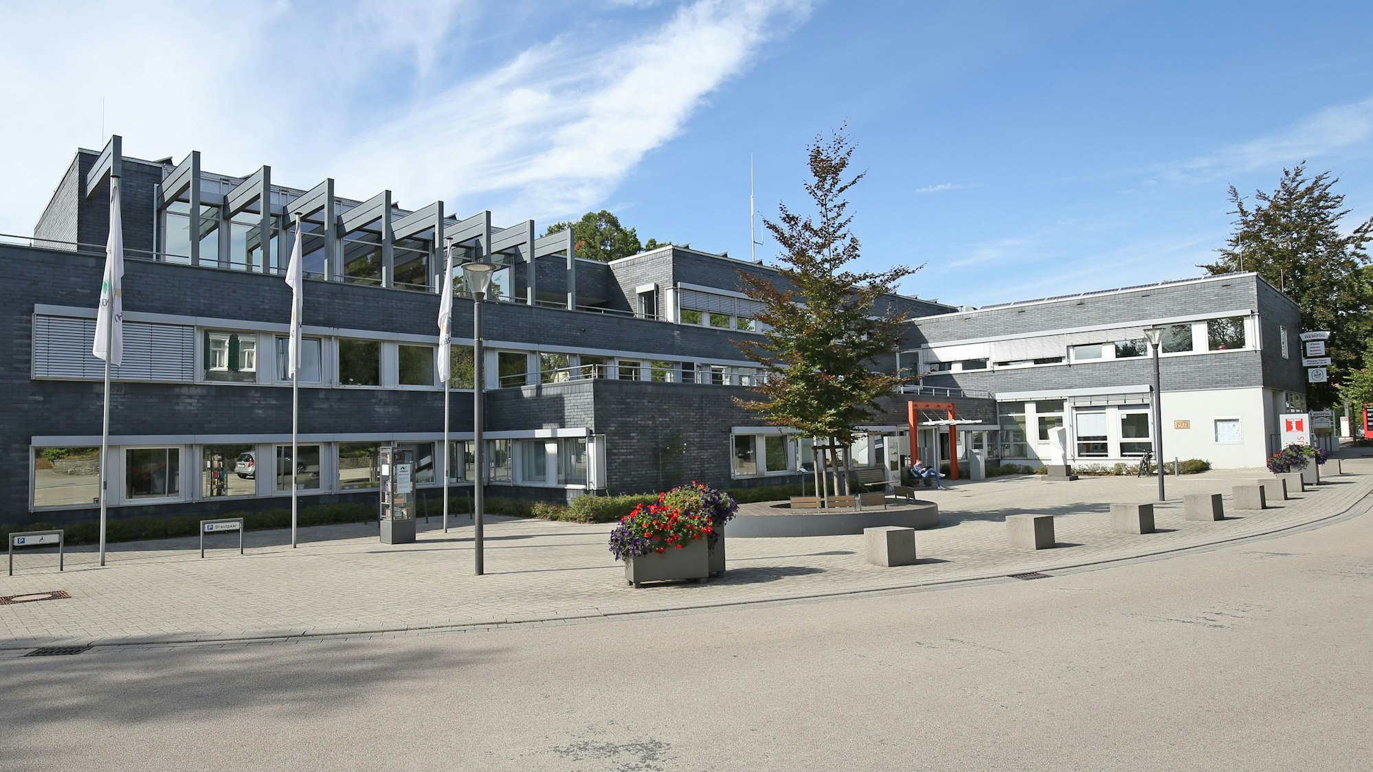 Blick auf das Rathaus in Nümbrecht.