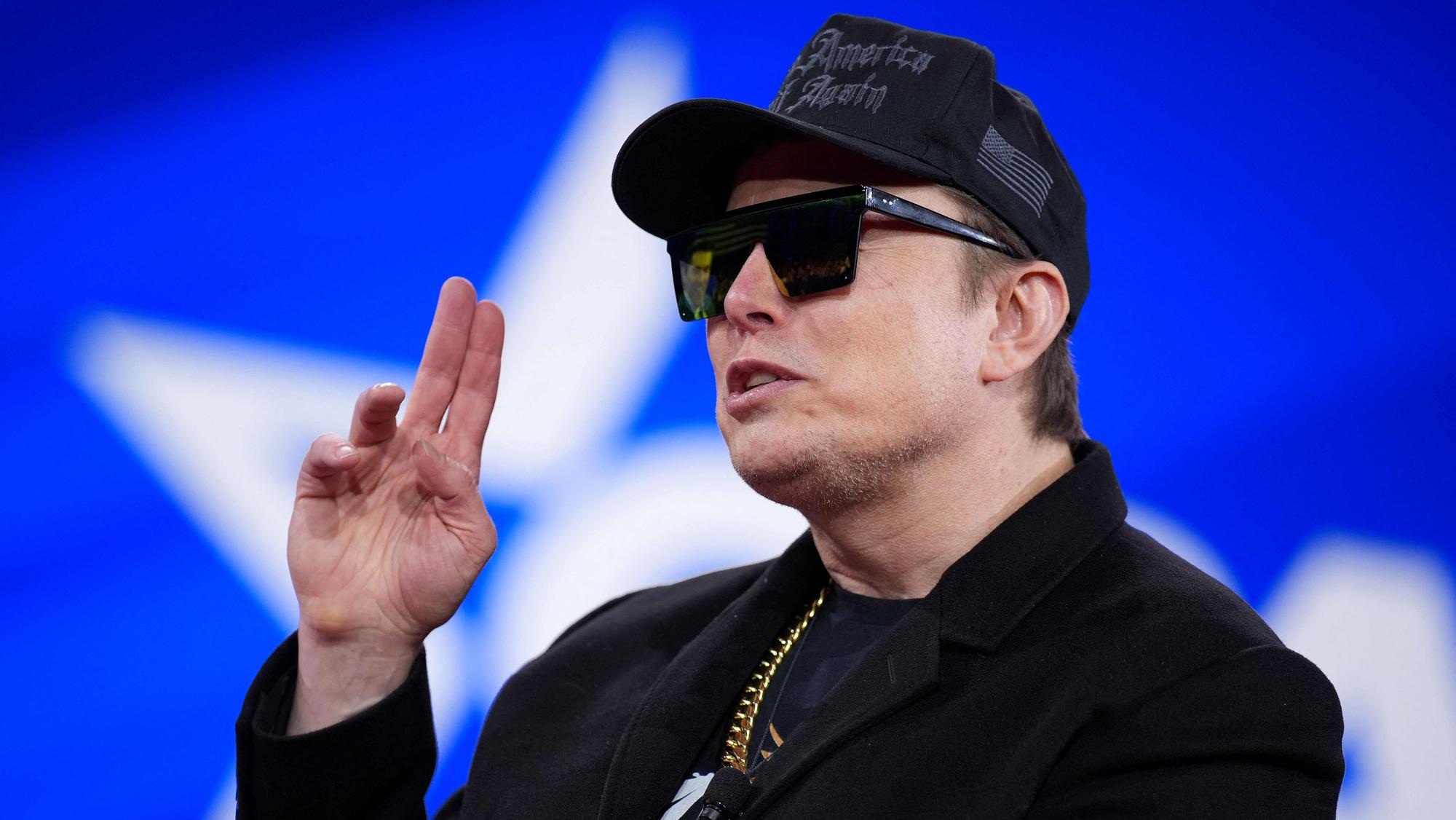 Elon Musk bei der „Conservative Political Action Convention", die auch als „CPAC“ bekannt ist.