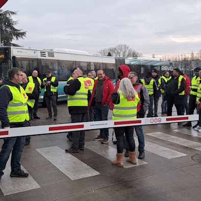 Auch am 25. Februar werden die Busse der RSVG wegen eines Streiks der Gewerkschaft Verdi in den Depots bleiben.