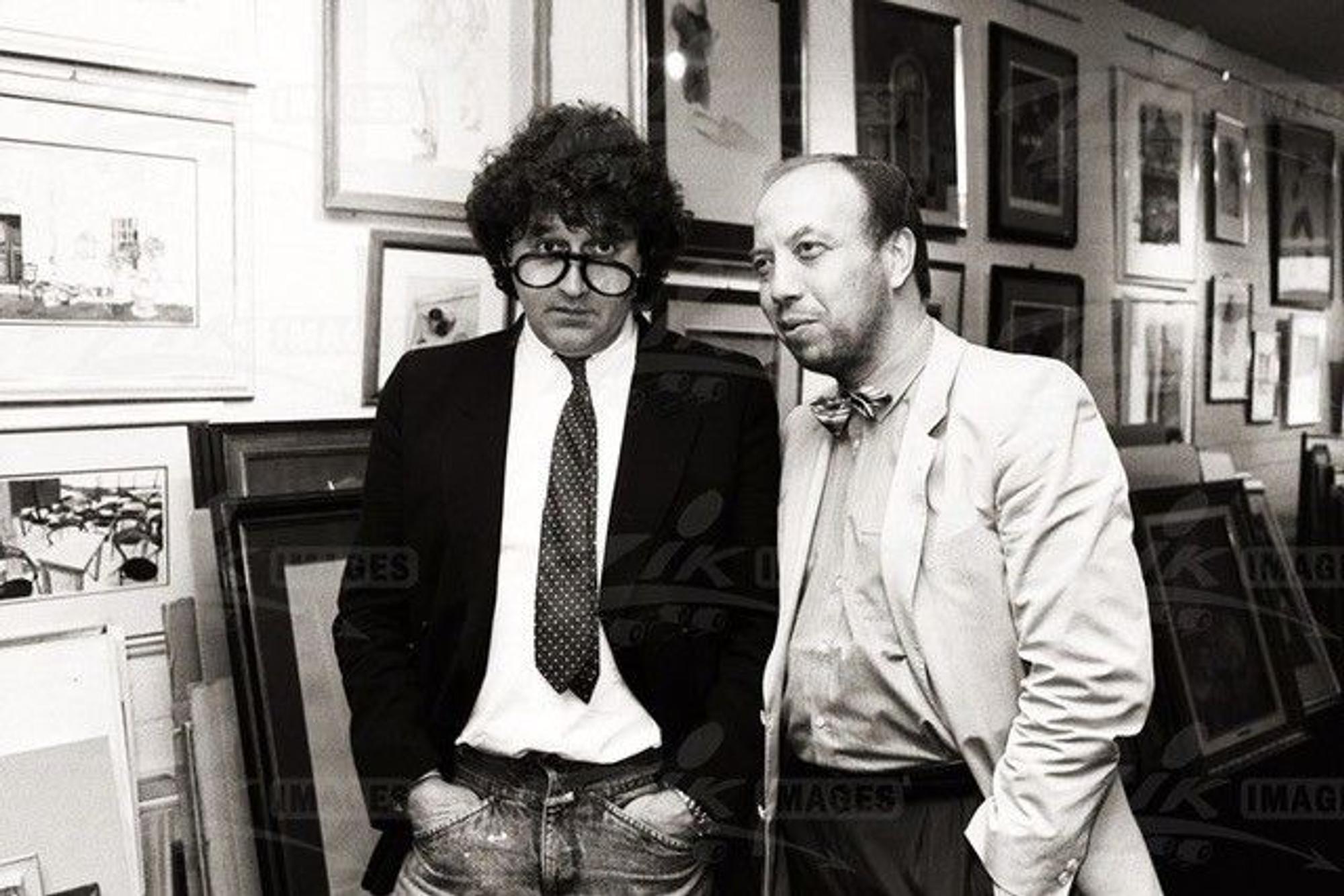 Knut Osper (r.) mit Künstler Bruno Bruni