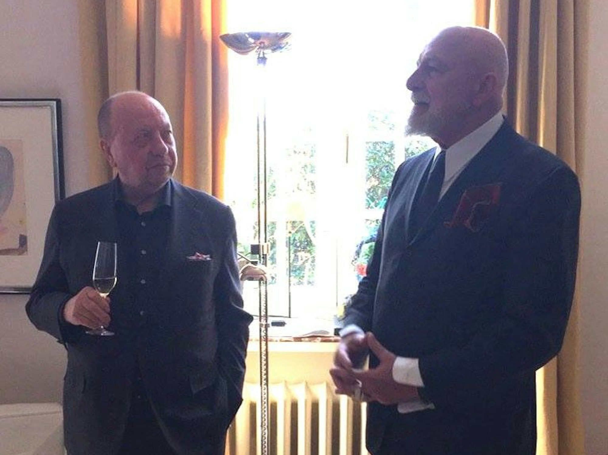 Kurt Osper (l.) mit Maler Markus Lüpertz