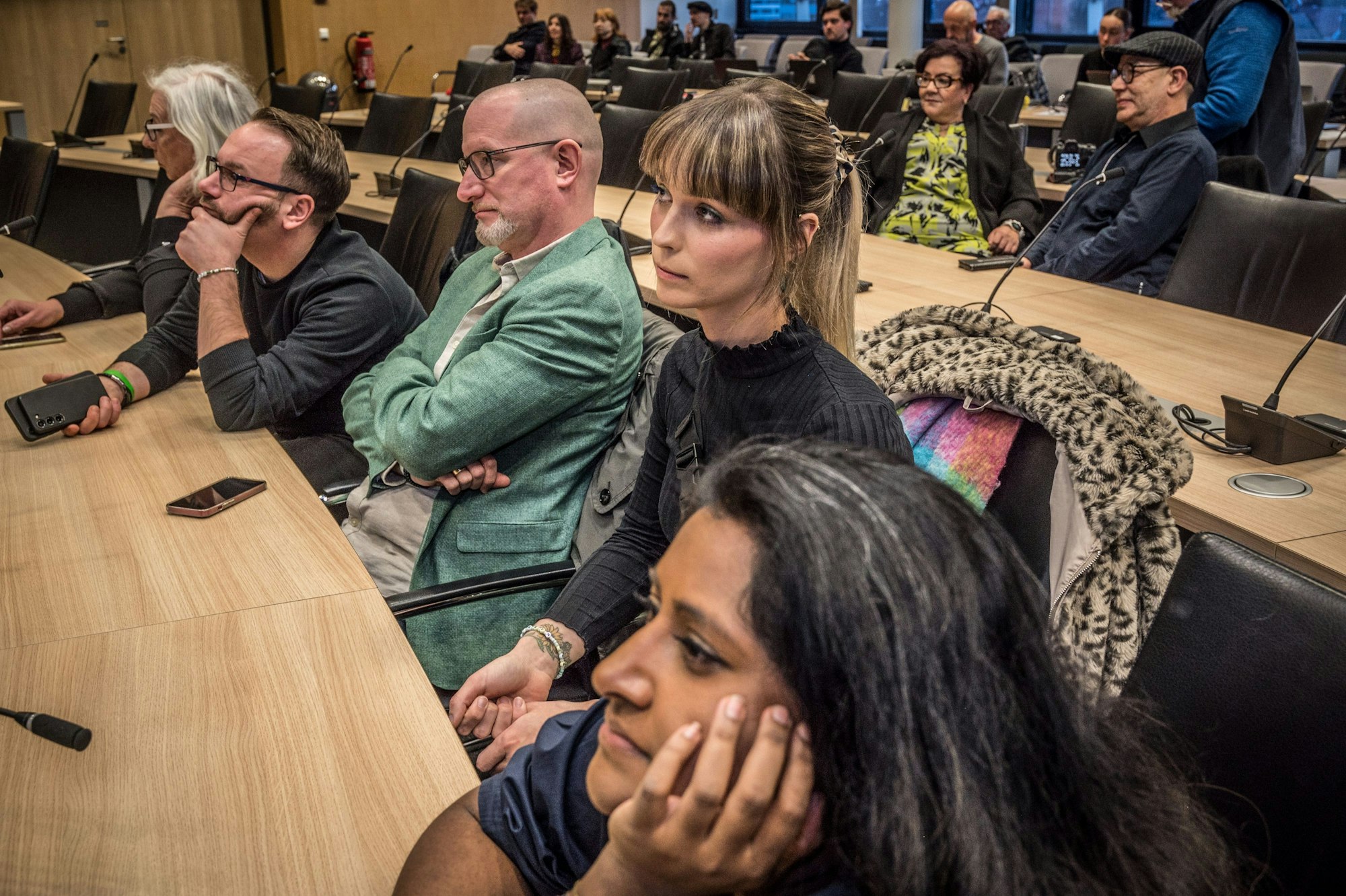 Grüne,tendenziell nicht in Feierlaune. Foto: Ralf Krieger